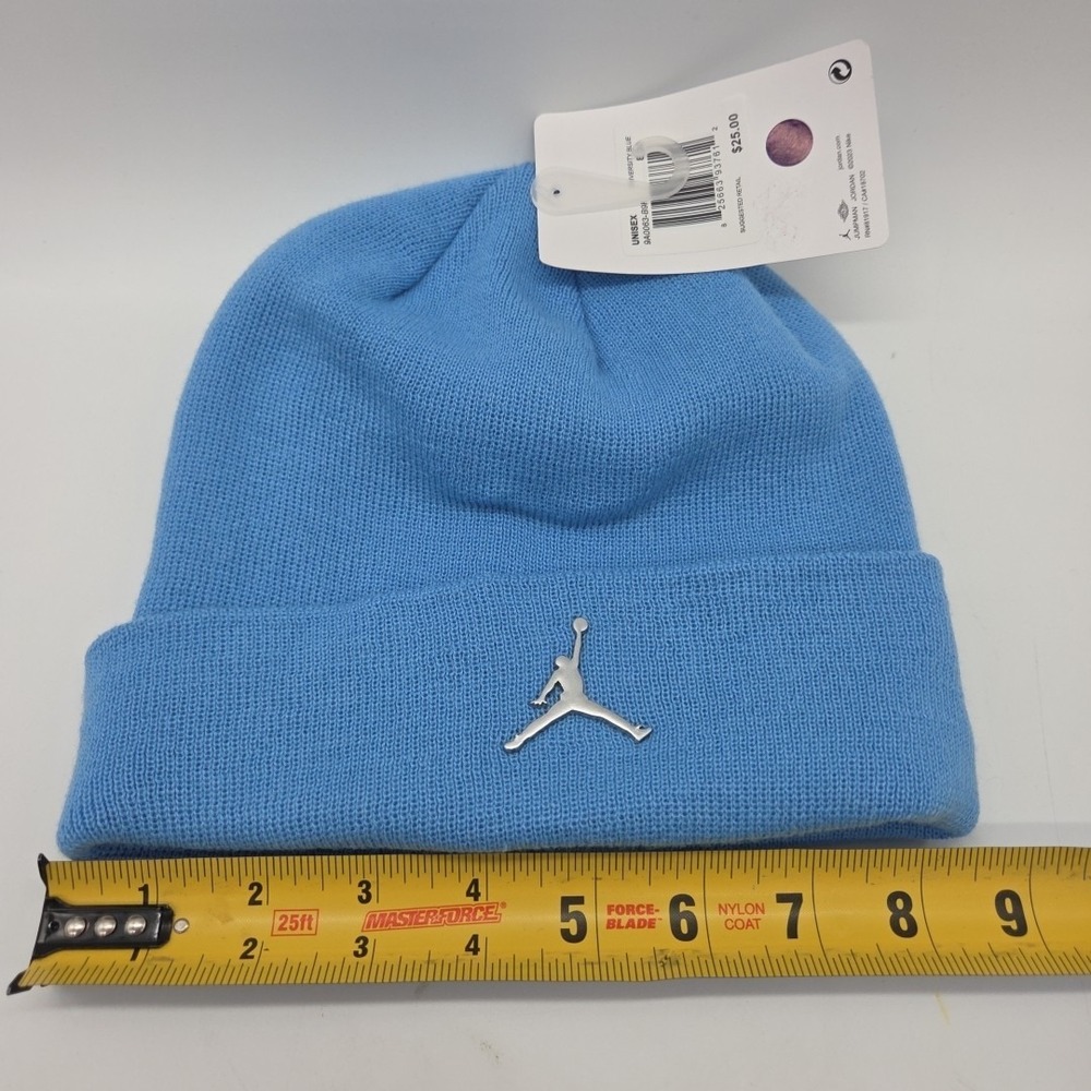 NWT - Jordan Boys Jumpman Logo Cuffed Beanie Youth 8-20 University Blue - Picture 6 of 7